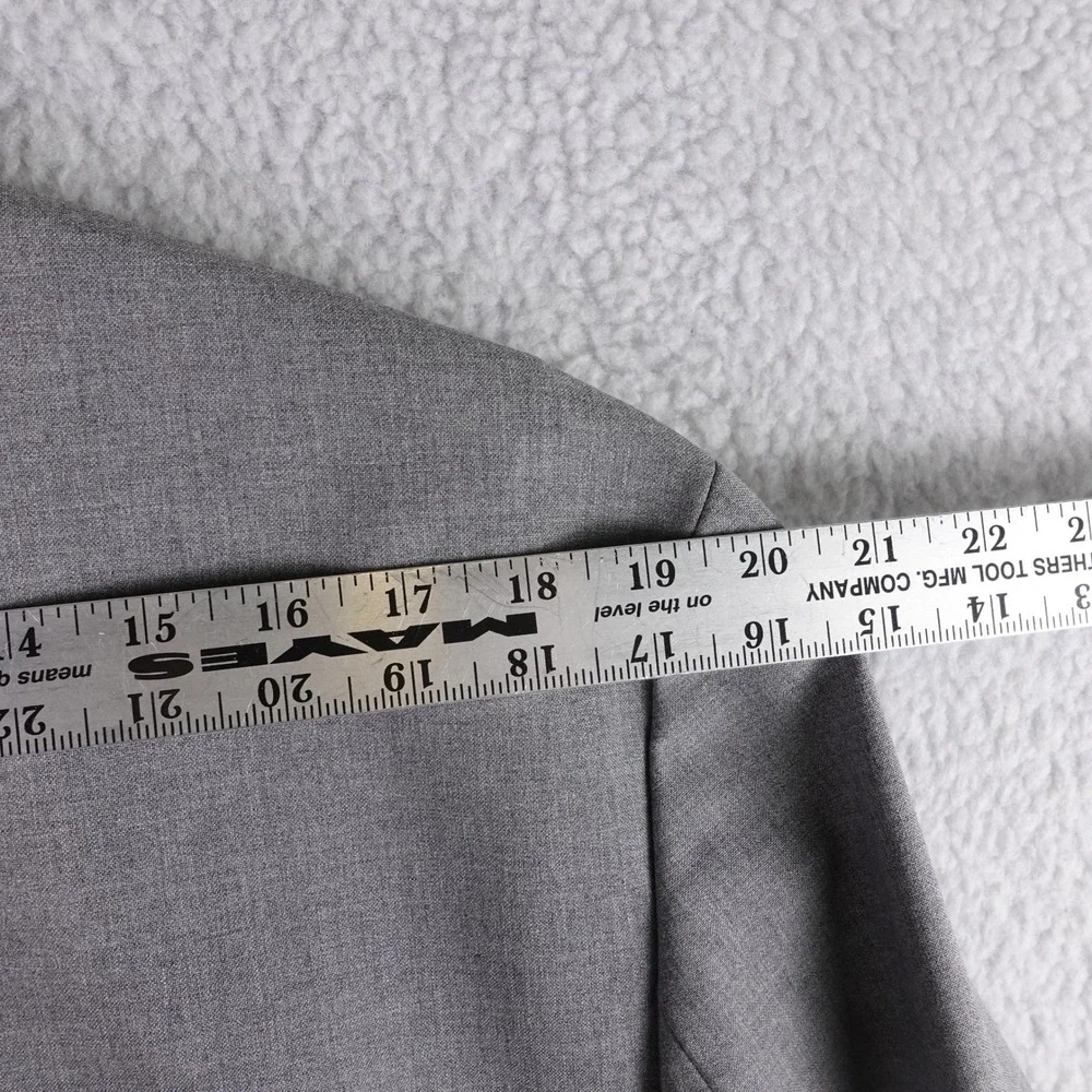 Armani Exchange Mens Grey Wool Blend 3 Button‎ Blazer Jacket Size 44
